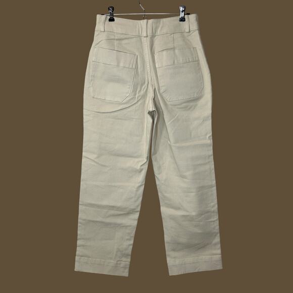 New Everlane The Organic Straight Leg Crop Pants Pumice Stone Women 6 NWT - Picture 4 of 11